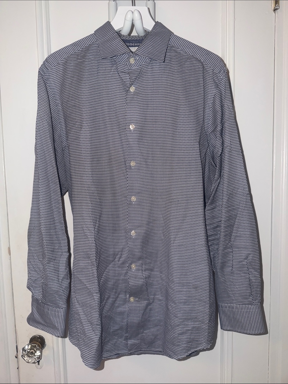 Charles Tyrwhitt Navy Button-Down Shirt